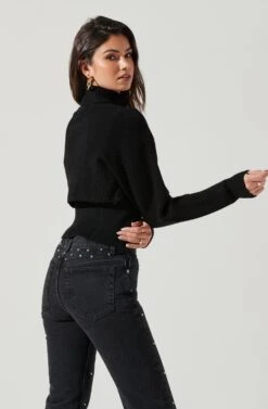 Taissa Knit Bolero Sweater -Astr The Label Shop ACT17393 BLACK 1086