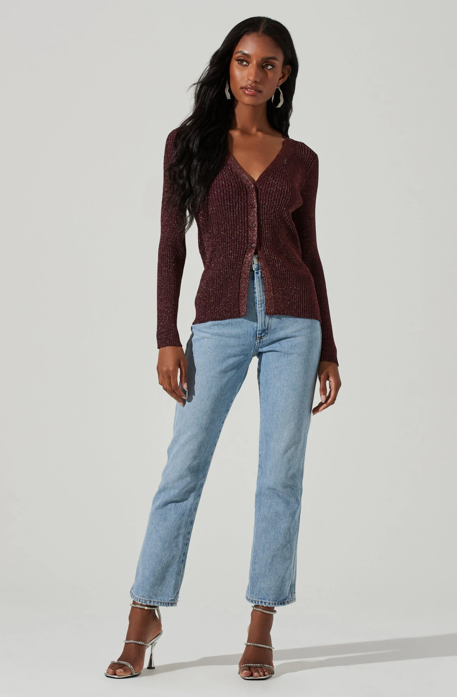 Maude Metallic Button Down Sweater 8 Maude Metallic Button Down Sweater - Image 6