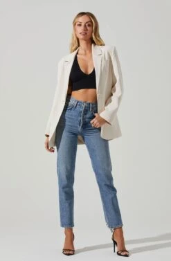 Laudine Oversized Blazer -Astr The Label Shop ACT17526 OFFWHITE 1