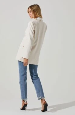 Laudine Oversized Blazer -Astr The Label Shop ACT17526 OFFWHITE 5