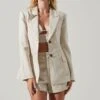 Ayra Front Button Blazer 2 Ayra Front Button Blazer -Astr The Label Shop ACT17557 ECRU 3