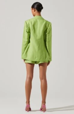 Ayra Front Button Blazer -Astr The Label Shop ACT17557 KIWI 5