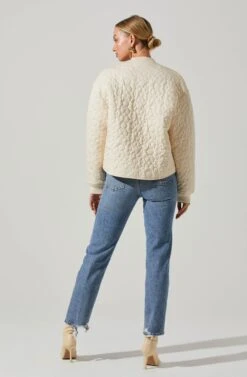 Zenni Quilted Jacket 11 Zenni Quilted Jacket -Astr The Label Shop ACT17567 CREAM 6