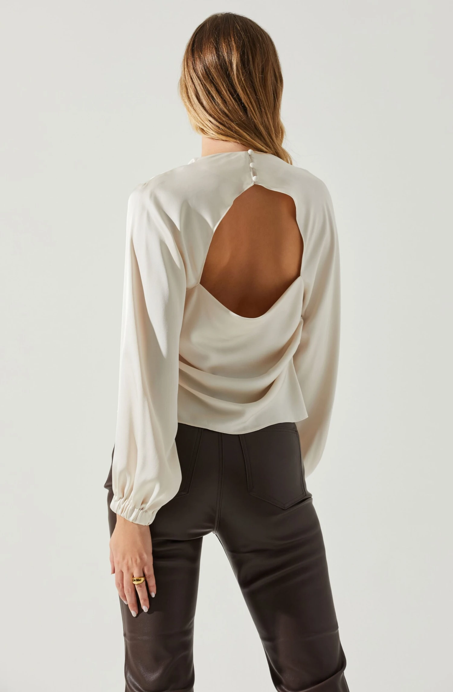 Veronica Satin Cutout Top 8 Veronica Satin Cutout Top - Image 6