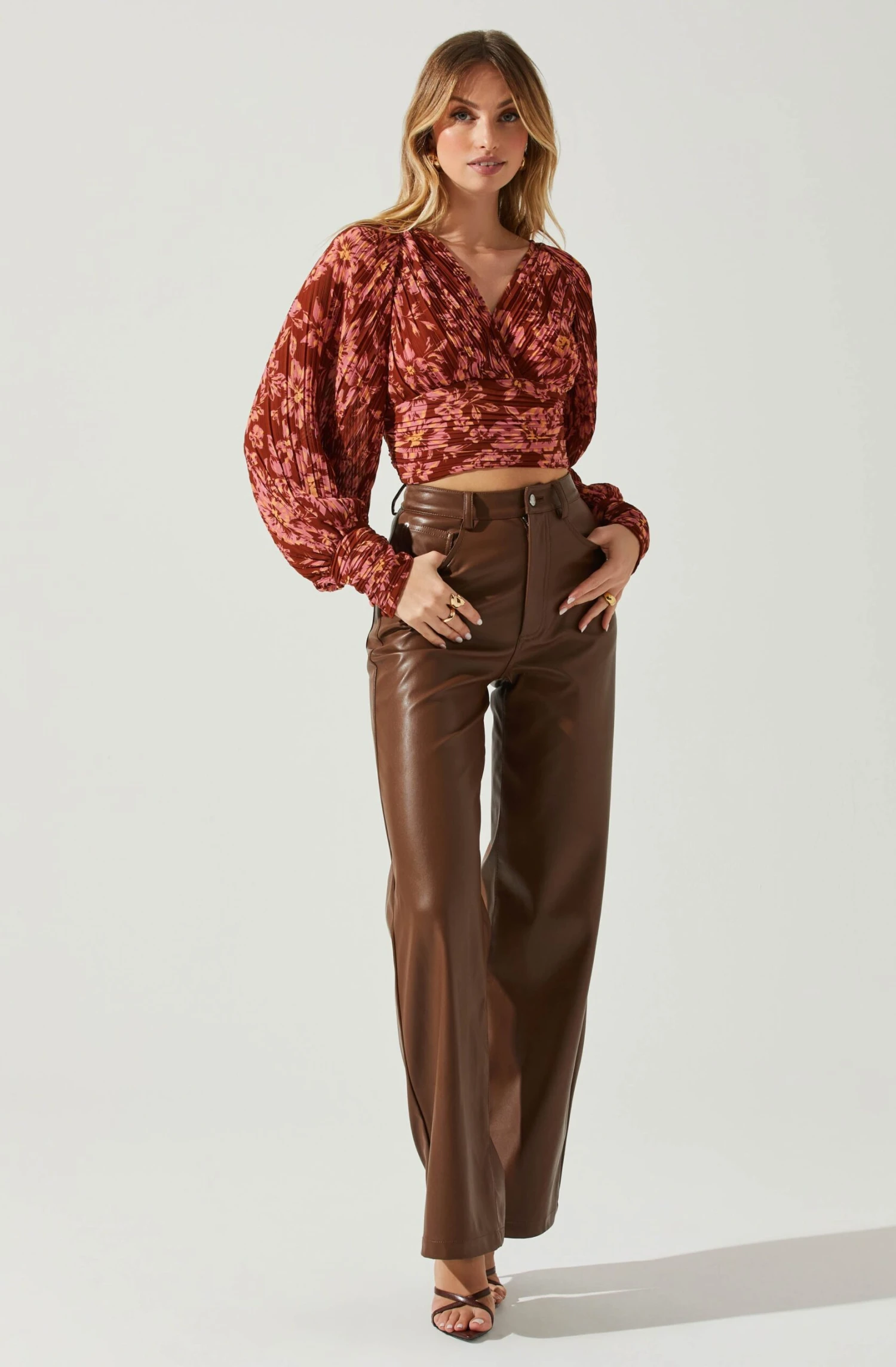 Pernilla Pleated Floral Puff Sleeve Top 10 Pernilla Pleated Floral Puff Sleeve Top - Image 8