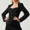 Rivka Fitted Sweetheart Blazer -Astr The Label Shop ACT17872 BLACK 3