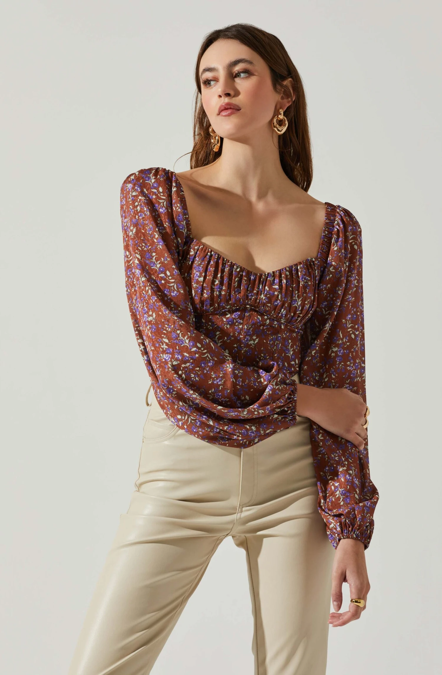 Penny Floral Puff Sleeve Top 5 Penny Floral Puff Sleeve Top - Image 3