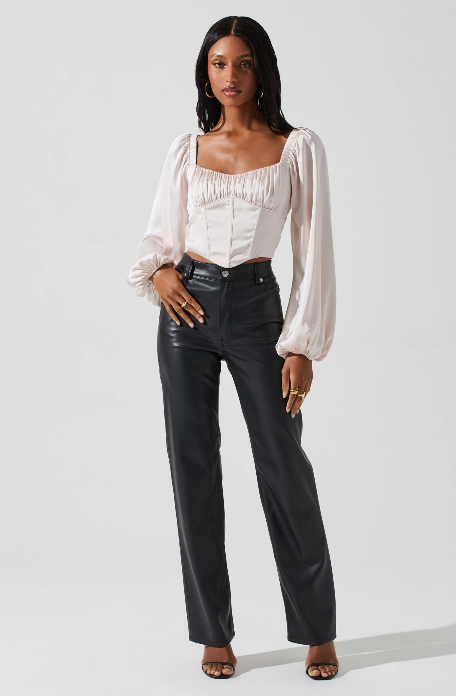 Penny Ruched Bust Long Sleeve Top 18 Penny Ruched Bust Long Sleeve Top - Image 16