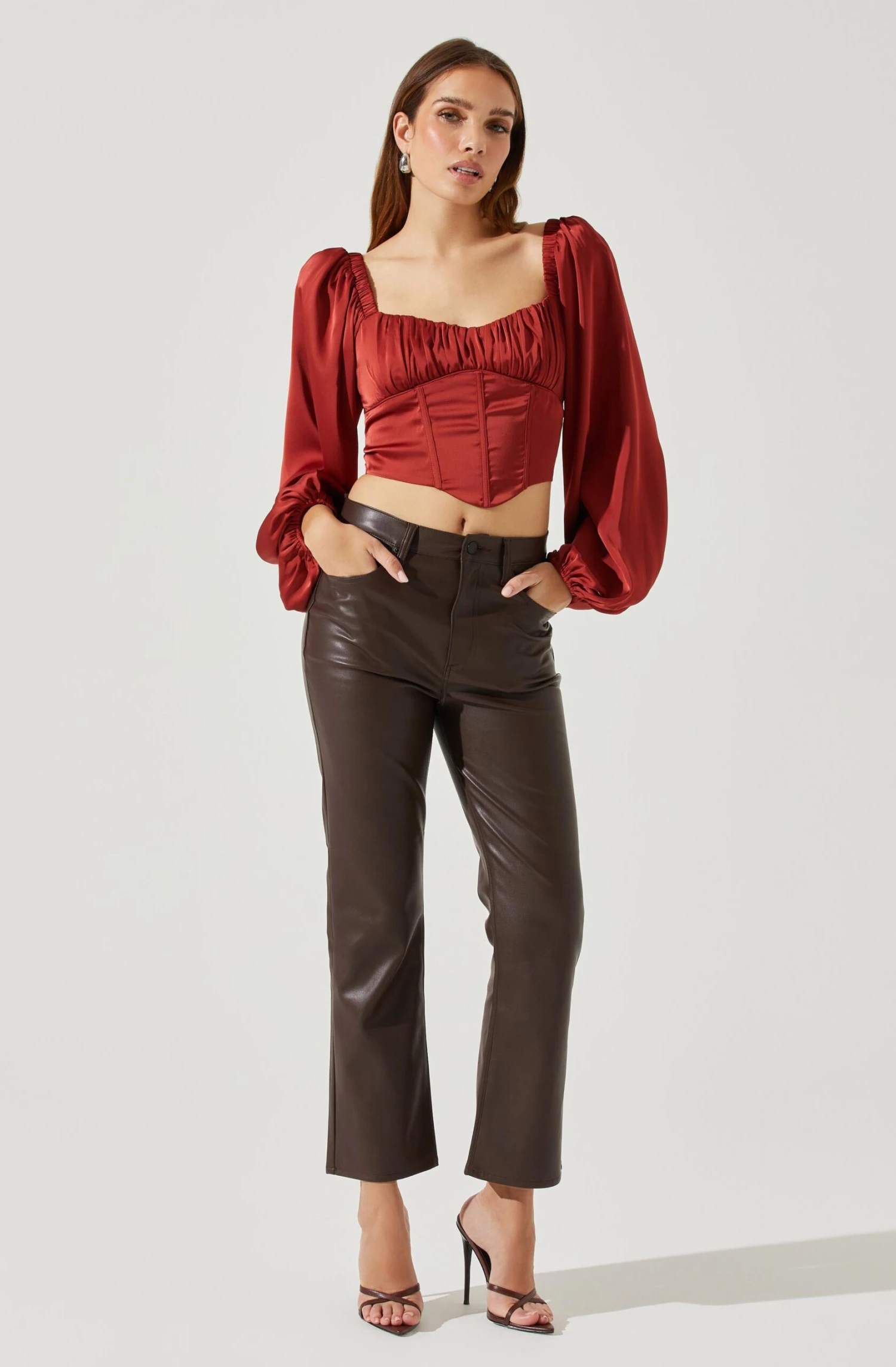 Penny Ruched Bust Long Sleeve Top 12 Penny Ruched Bust Long Sleeve Top - Image 10