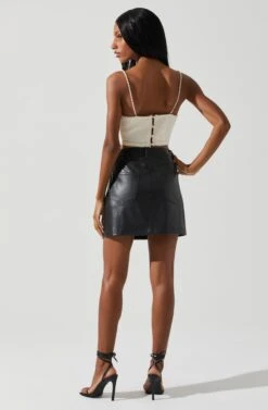 Kira Pearl Embellished Sweater Top -Astr The Label Shop ACT17886 CREAM 5