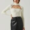 Izabella Turtleneck Cutout Sweater