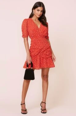 Clarice Shirred Bottom Mini Dress -Astr The Label Shop ADR100391 REDDITSY 1