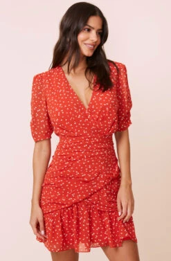 Clarice Shirred Bottom Mini Dress -Astr The Label Shop ADR100391 REDDITSY 2