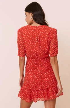 Clarice Shirred Bottom Mini Dress -Astr The Label Shop ADR100391 REDDITSY 4