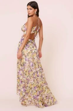 Amy Floral Dress 17 Amy Floral Dress -Astr The Label Shop ADR100504 YELLOW PURPLEFLORAL 5