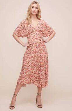Dolman V Neck Floral Midi Dress 10 Dolman V Neck Floral Midi Dress -Astr The Label Shop ADR100605 BLUSH MULTI FLORAL 2 aab6fe8c a7e3 463c 9869 f633a12e9ed0
