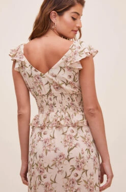 Luna Floral Maxi Dress -Astr The Label Shop ADR100606B CREAM PEACHFLORAL 6 fac3a84a 261b 4d18 97ab f61874b7943e