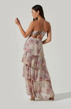 Rosana Floral Tiered Ruffle Maxi Dress -Astr The Label Shop ADR100691 BLUENATURALFLORAL 6 04283ace c028 4c48 baef e75753e09da8