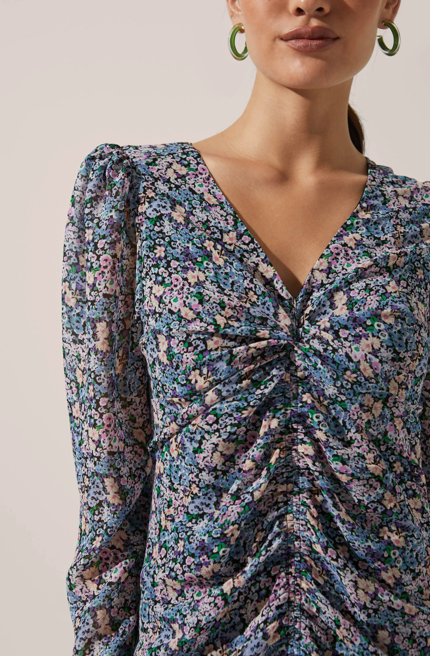 Hi-Lo Ruched Front Midi 9 Hi-Lo Ruched Front Midi - Image 7