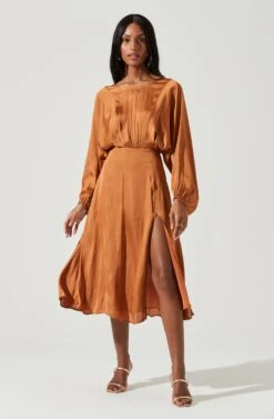 Marin Dolman Sleeve Midi Dress -Astr The Label Shop ADR100916 AMBER 1806 a417edbf f6bb 4240 9980 b1c7c8b25267