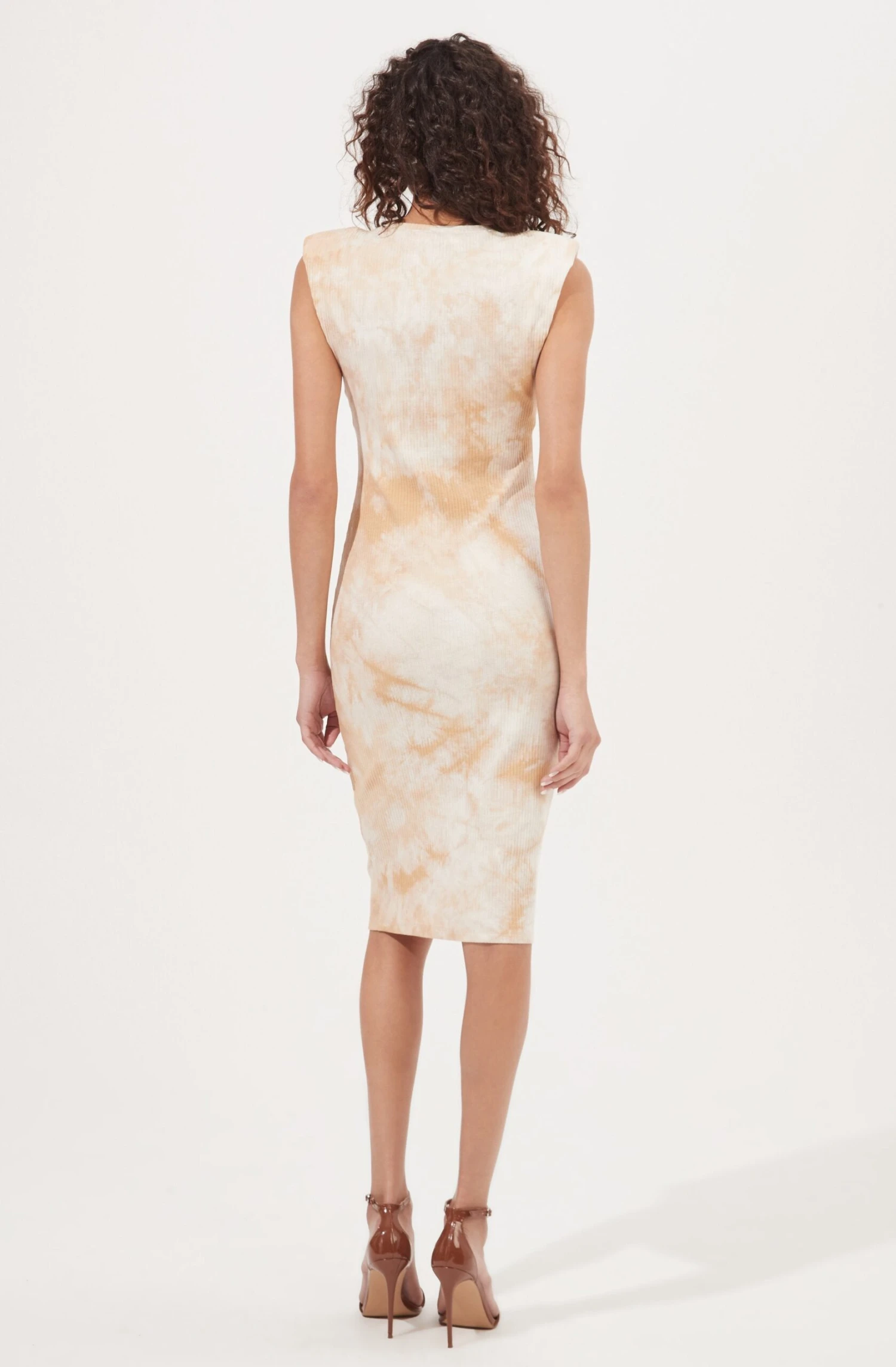 Anastasia Tie Dye Shoulder Pad Dress 5 Anastasia Tie Dye Shoulder Pad Dress - Image 3