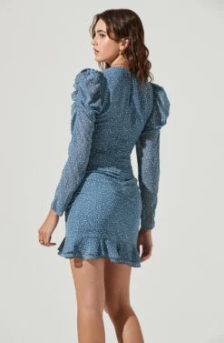Long Sleeve Ruched Center Dress 15 Long Sleeve Ruched Center Dress -Astr The Label Shop ADR101034 BLUEDITSY 4