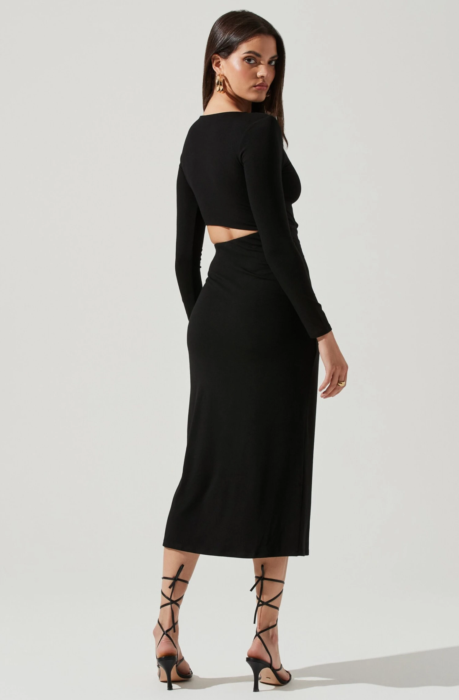 Westwood Long Sleeve Side Cutout Midi Dress 10 Westwood Long Sleeve Side Cutout Midi Dress - Image 8