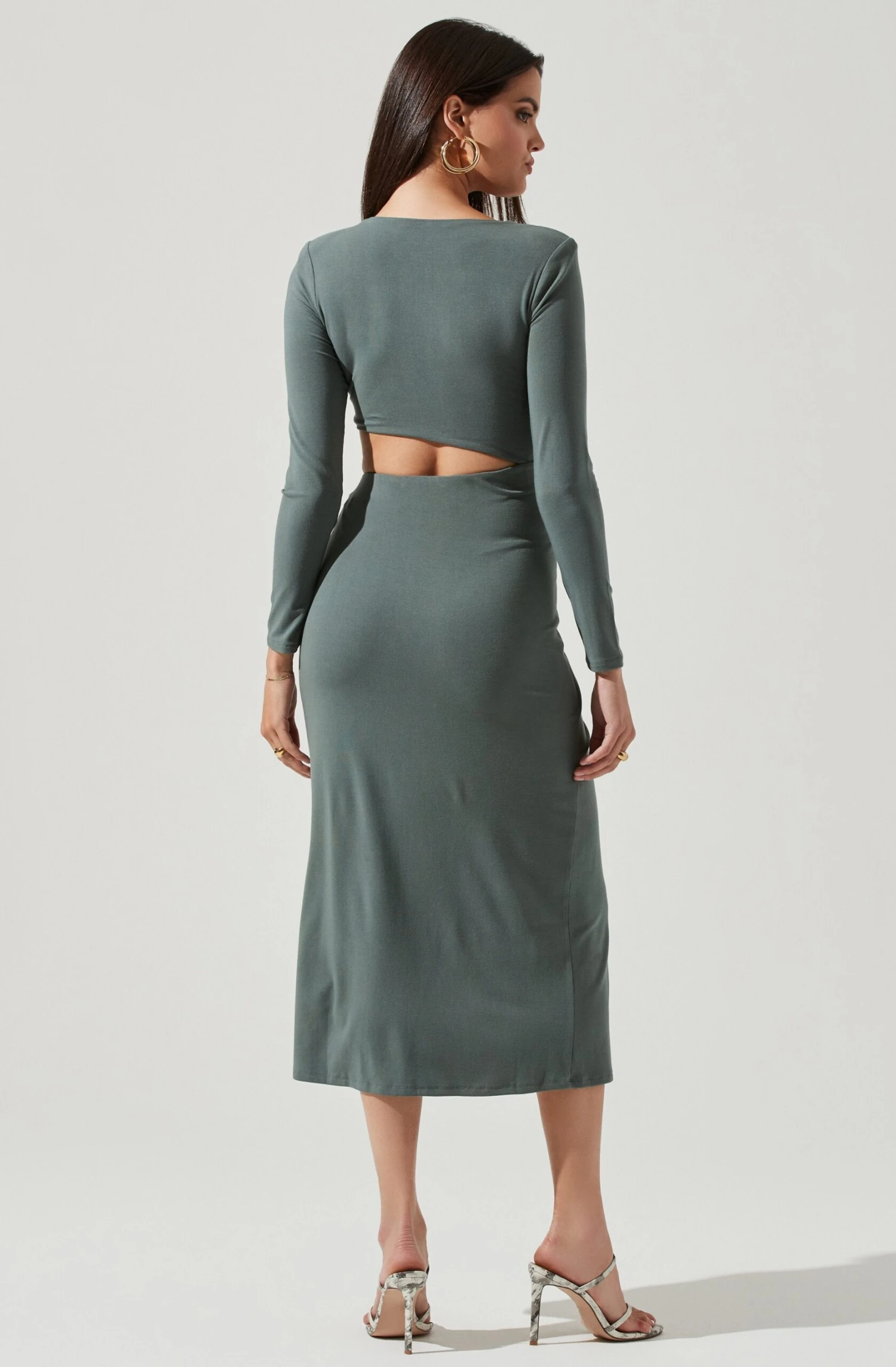 Westwood Long Sleeve Side Cutout Midi Dress 22 Westwood Long Sleeve Side Cutout Midi Dress - Image 20