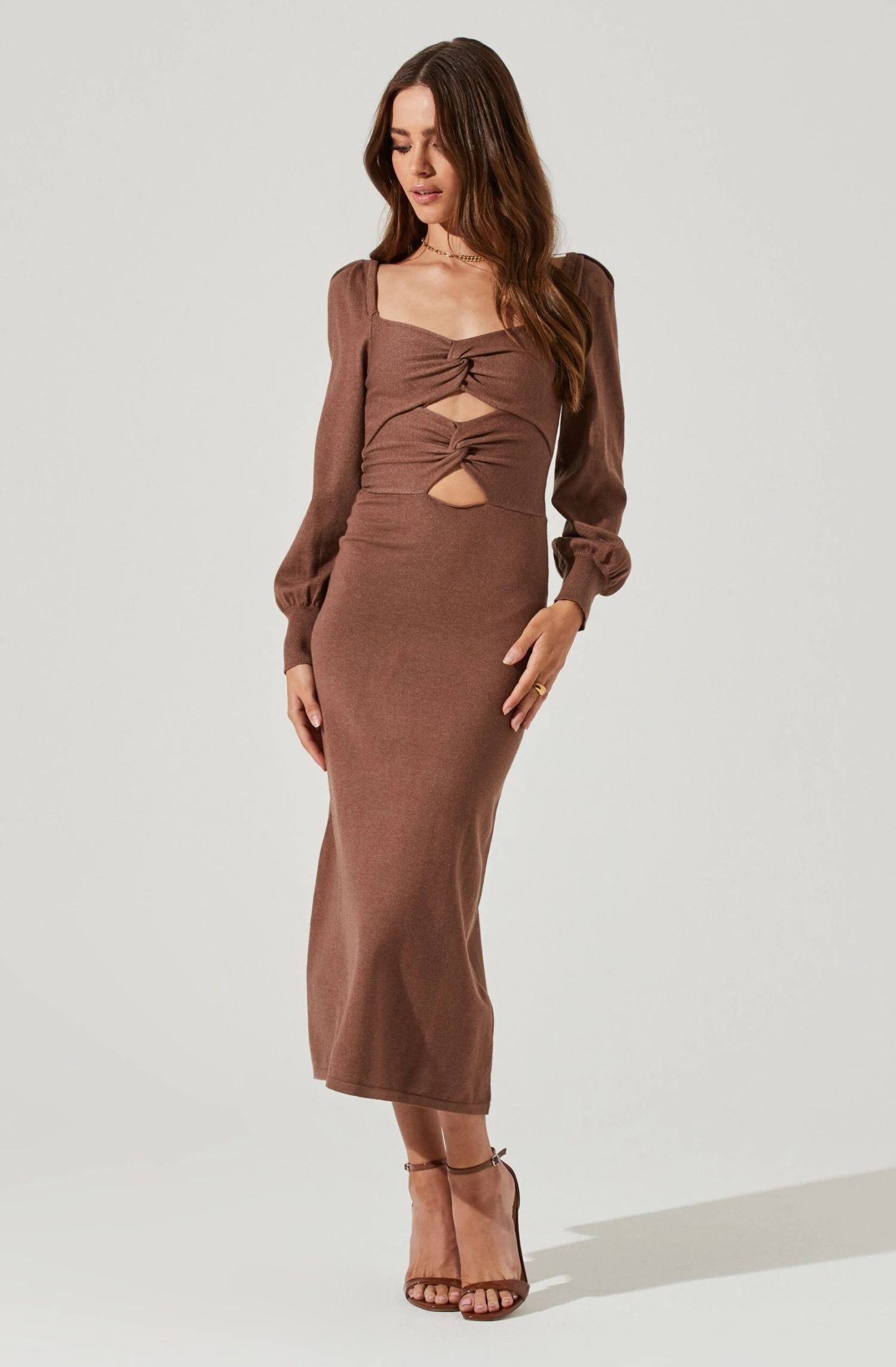 Multi Cutout Sweater Midi Dress 12 Multi Cutout Sweater Midi Dress - Image 10