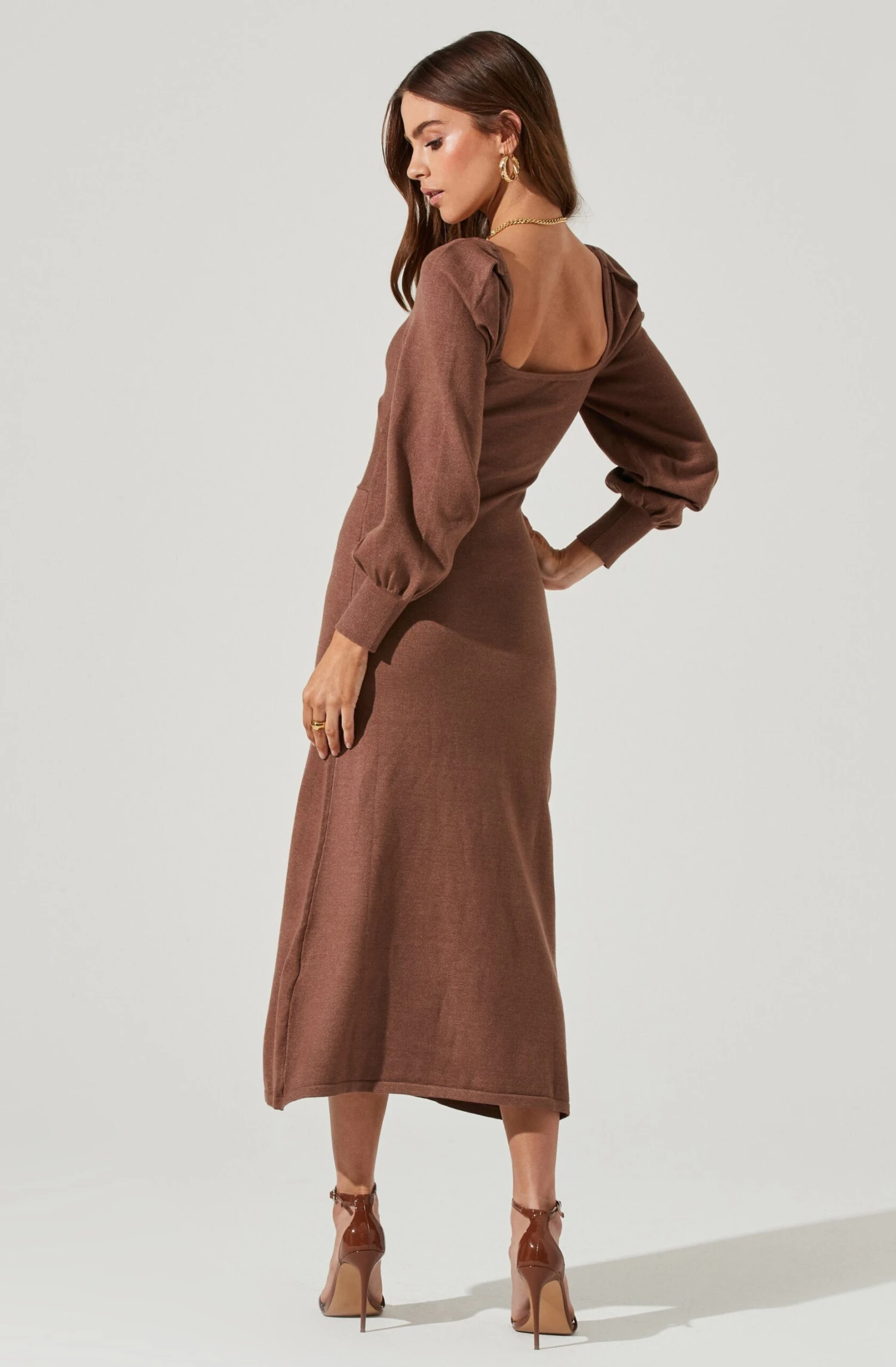 Multi Cutout Sweater Midi Dress 14 Multi Cutout Sweater Midi Dress - Image 12