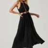 Midriff Cutout Maxi Dress 1 Midriff Cutout Maxi Dress -Astr The Label Shop ADR101276B BLACK 0961