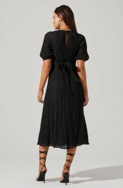Cross Bust Tie Back Midi Dress -Astr The Label Shop ADR101563 BLACK 5