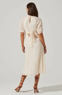 Cross Bust Tie Back Midi Dress -Astr The Label Shop ADR101563 CREAM 5