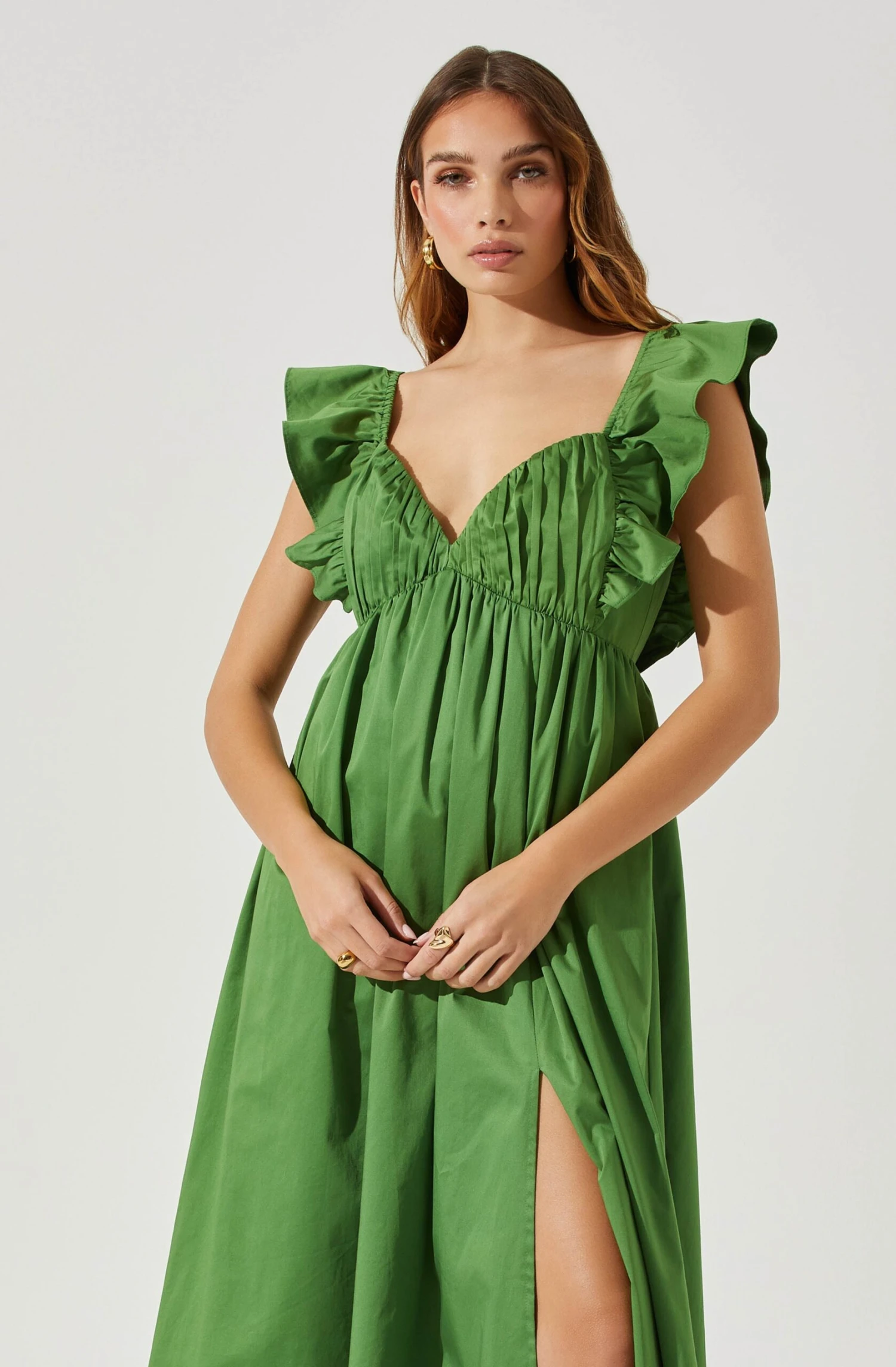 Flutter Sleeve Tie Back Maxi Dress 4 Flutter Sleeve Tie Back Maxi Dress - Image 2