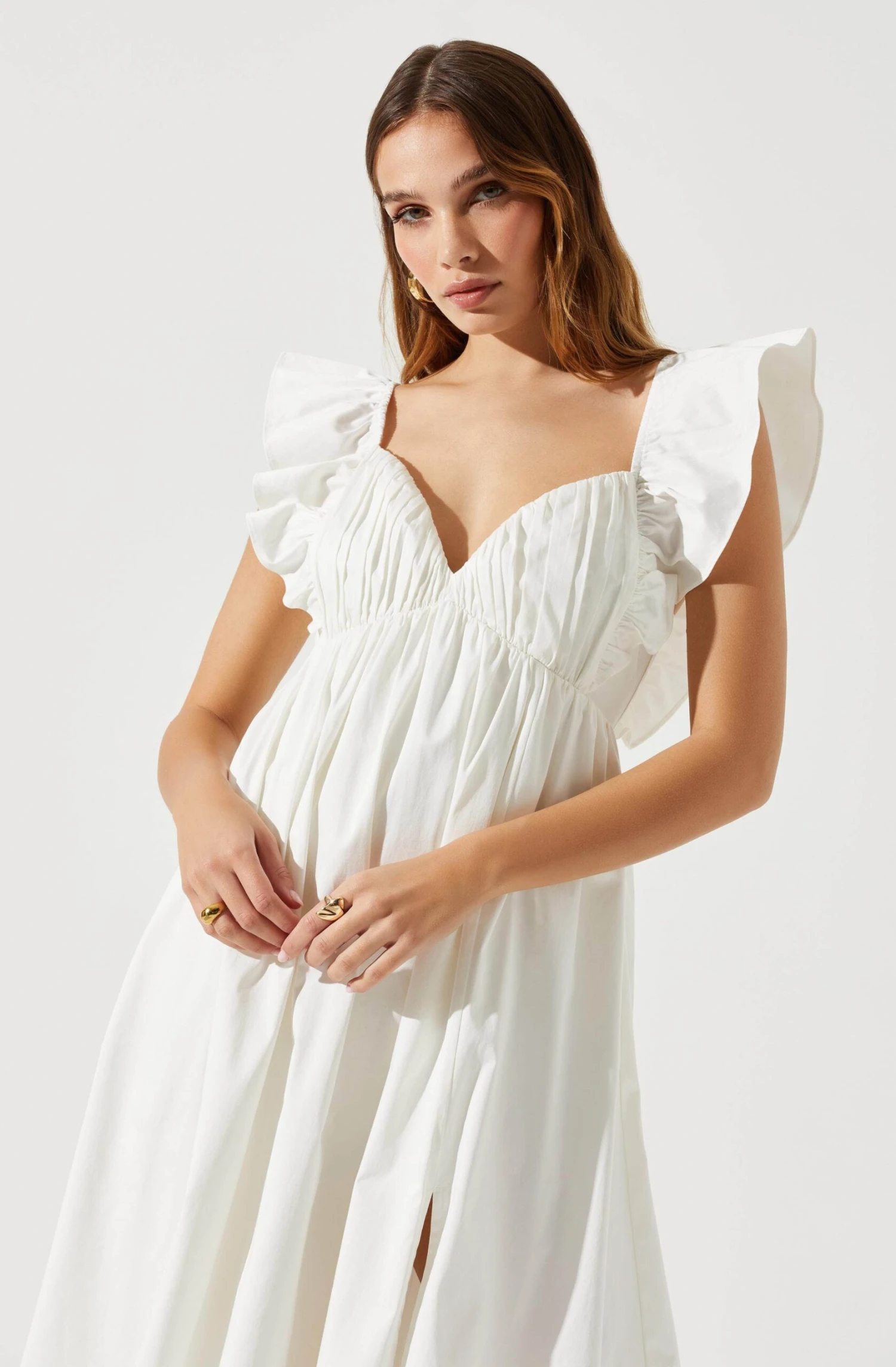 Flutter Sleeve Tie Back Maxi Dress 12 Flutter Sleeve Tie Back Maxi Dress - Image 10