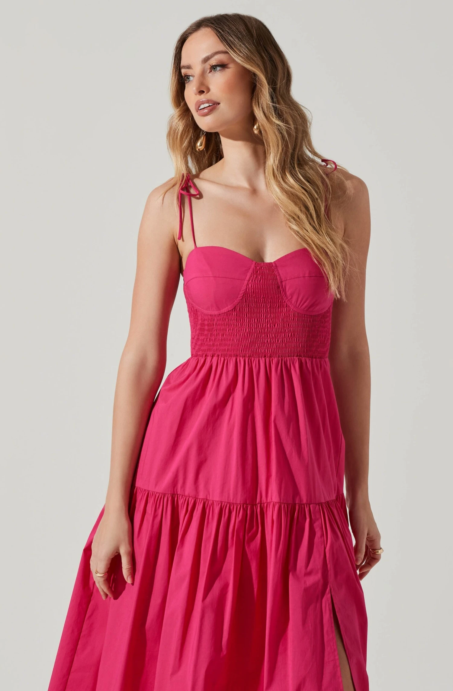 Tiered Smocked Midi Dress 4 Tiered Smocked Midi Dress - Image 2