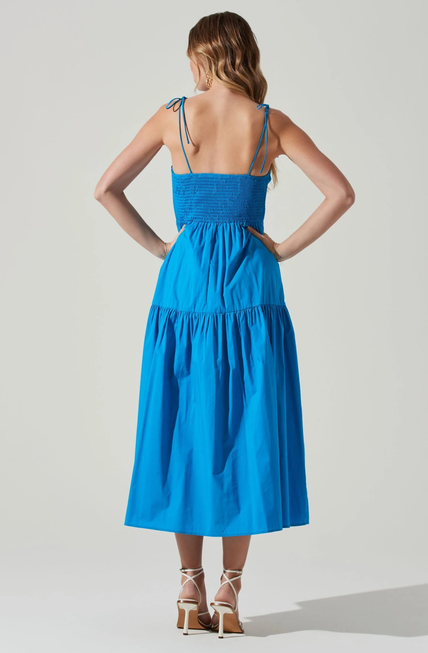 Tiered Smocked Midi Dress 14 Tiered Smocked Midi Dress - Image 12