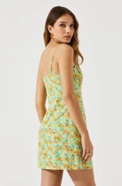 Keyhole Wrap Floral Mini Dress 18 Keyhole Wrap Floral Mini Dress -Astr The Label Shop ADR101709 GREENMULTIFLORAL 6