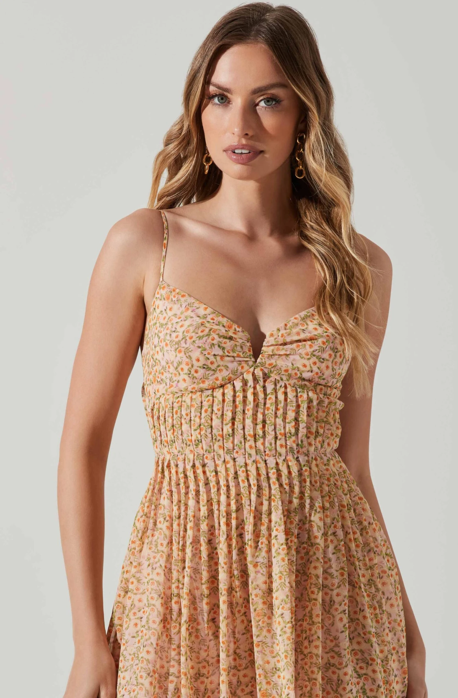 Floral Pleated Midi Dress 12 Floral Pleated Midi Dress - Image 10