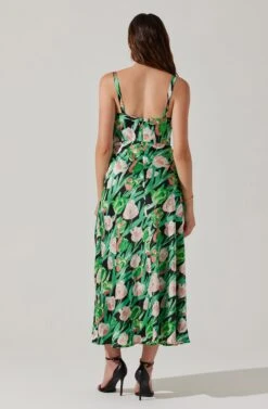 Satin Corset Floral Maxi Dress 19 Satin Corset Floral Maxi Dress -Astr The Label Shop ADR101783 PINKGREENFLORAL 5