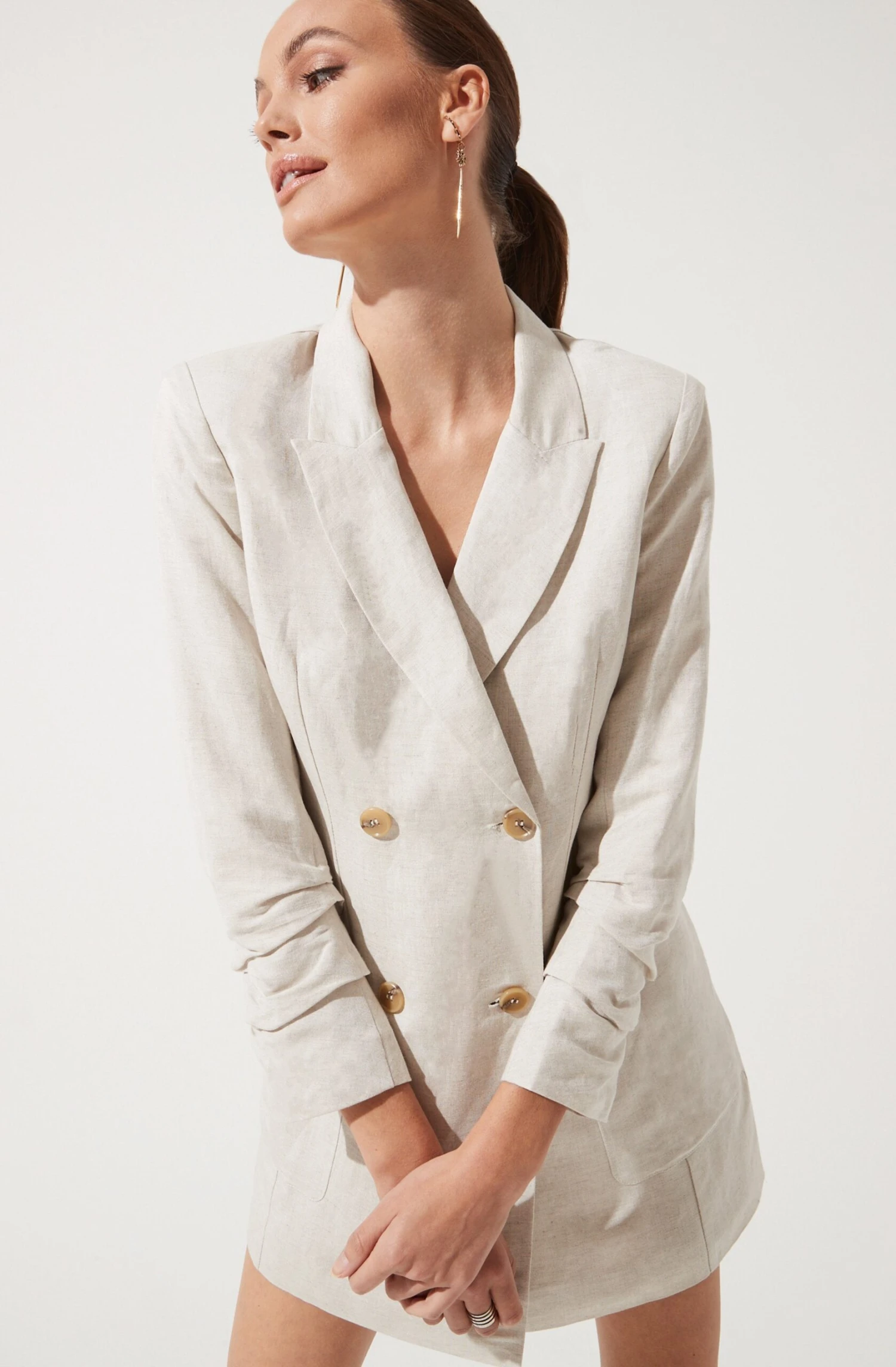 Linen Blazer Dress 10 Linen Blazer Dress - Image 8