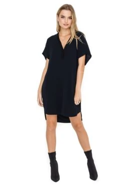 V Neck Shift Dress