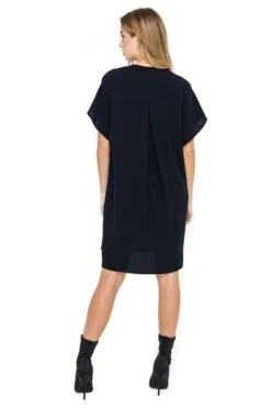 V Neck Shift Dress 9 V Neck Shift Dress -Astr The Label Shop ALD41497 NAVY BLACK 03