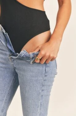 Fillory Cutout Bodysuit 11 Fillory Cutout Bodysuit -Astr The Label Shop AMB ST6540 BLACK 7