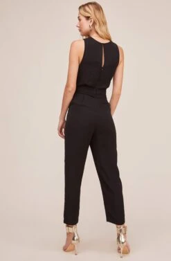 Side Tie Jumpsuit 25 Side Tie Jumpsuit -Astr The Label Shop AP7042 BLACK 3