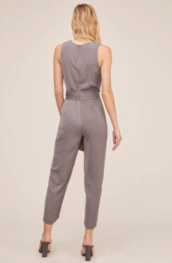 Side Tie Jumpsuit 21 Side Tie Jumpsuit -Astr The Label Shop AP7042 GREY 3