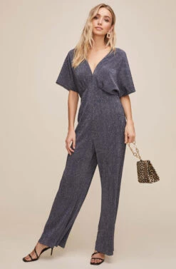 Metallic Dolman Jumpsuit -Astr The Label Shop AP7107 TEAL METALLIC 2 a7faa879 0655 45d4 86be 6179cc668d3d