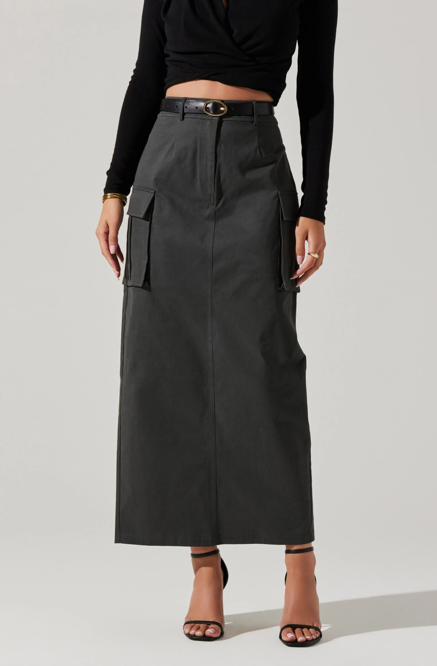 High Rise Cargo Maxi Skirt 4 High Rise Cargo Maxi Skirt - Image 2