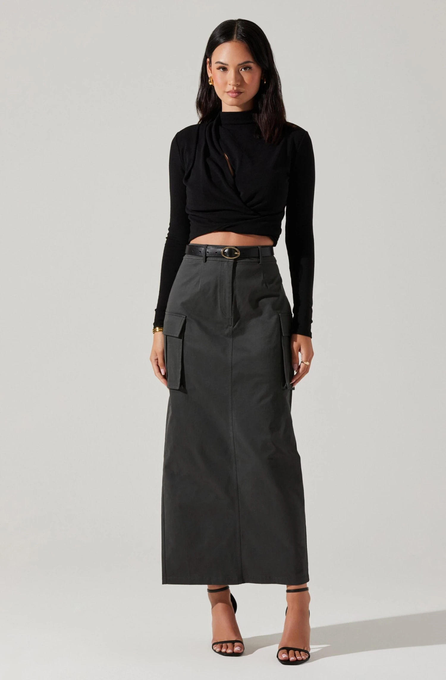 High Rise Cargo Maxi Skirt 3 High Rise Cargo Maxi Skirt