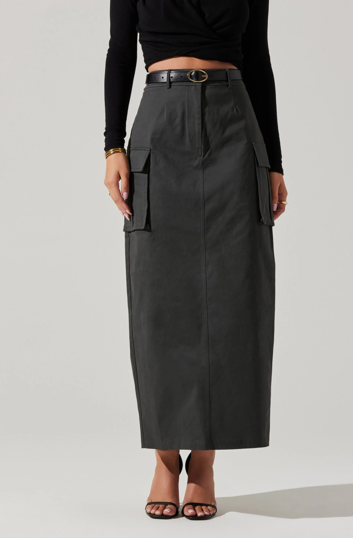 High Rise Cargo Maxi Skirt 5 High Rise Cargo Maxi Skirt - Image 3